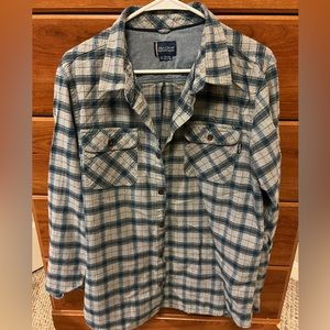 Blue & Gray Men’s Flannel